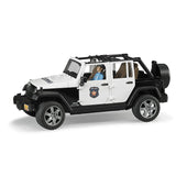 Bruder 02526 Jeep Rubicon Police Car + Light Skin Policeman
