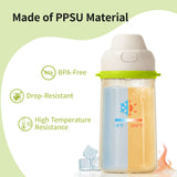 Pigeon PPSU Dual Drinking Spouts Straw Cup 500ml - Green