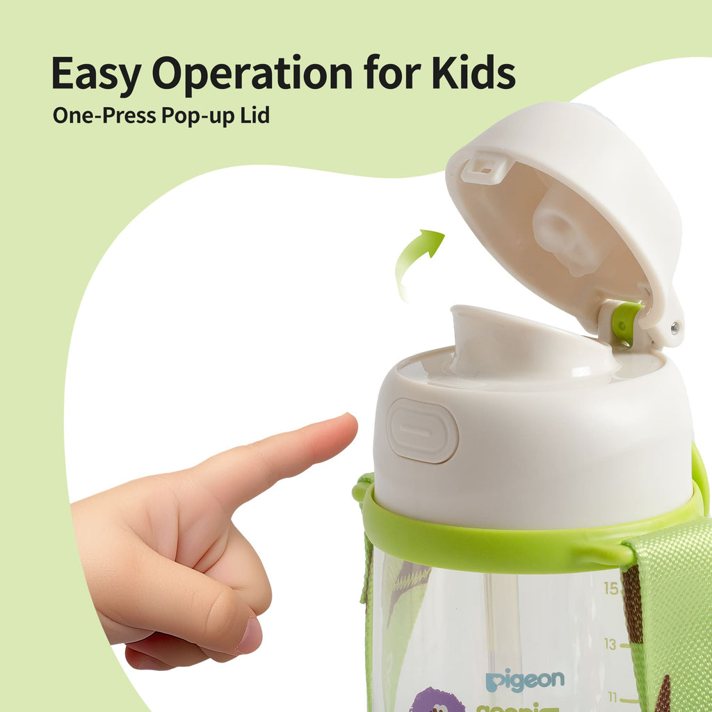 Pigeon PPSU Dual Drinking Spouts Straw Cup 500ml - Green