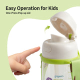 Pigeon PPSU Dual Drinking Spouts Straw Cup 500ml - Green