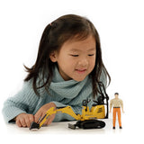 Bruder 62002 JCB Micro Excavator 8010 CTS w/ Worker