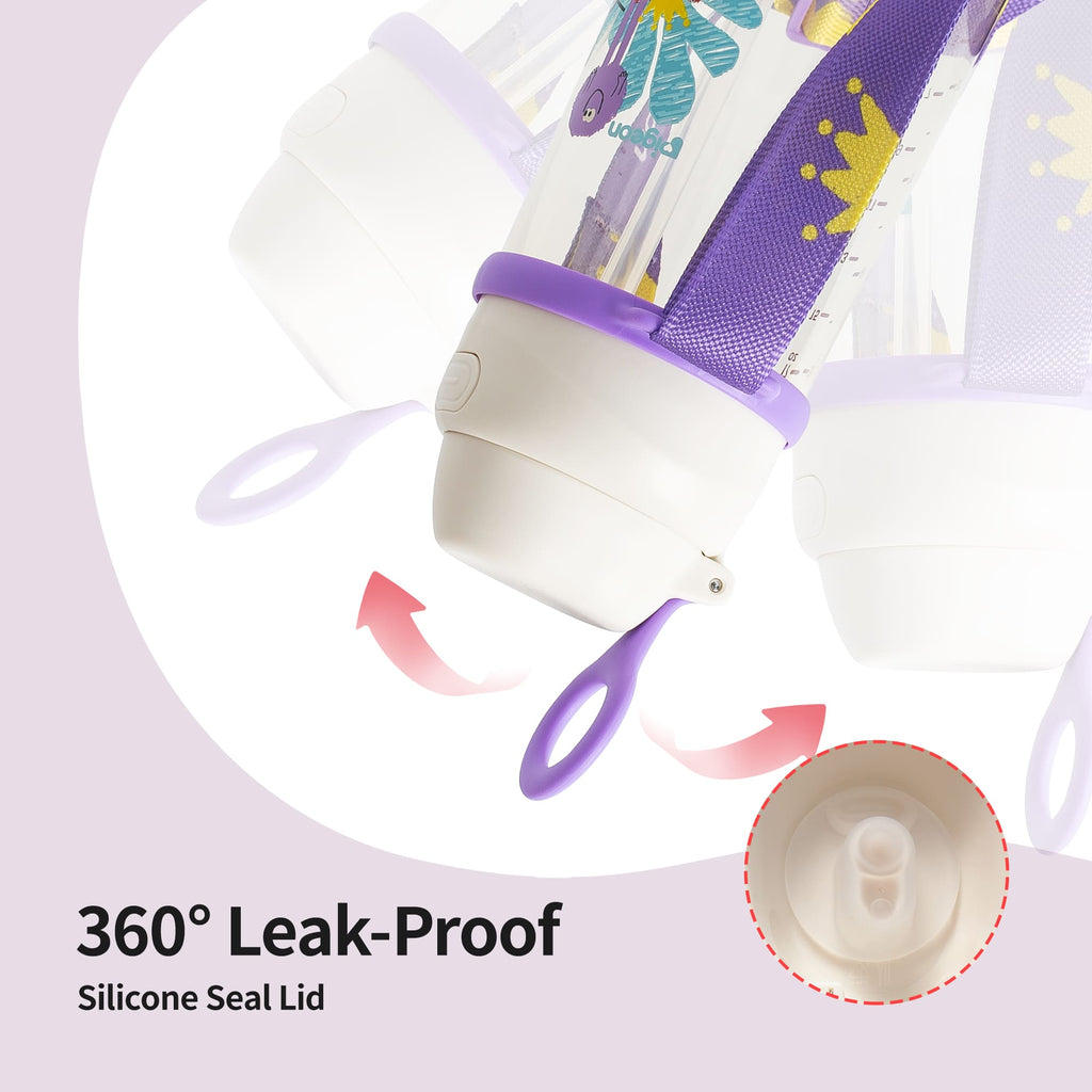 Pigeon PPSU Dual Drinking Spouts Straw Cup 500ml - Purple