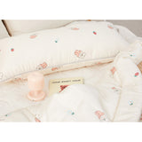 Bebenuvo Modal Cotton Baby All-Season Bedding 3pc Set (Blanket + Pillow + Pad)-Berry Chu