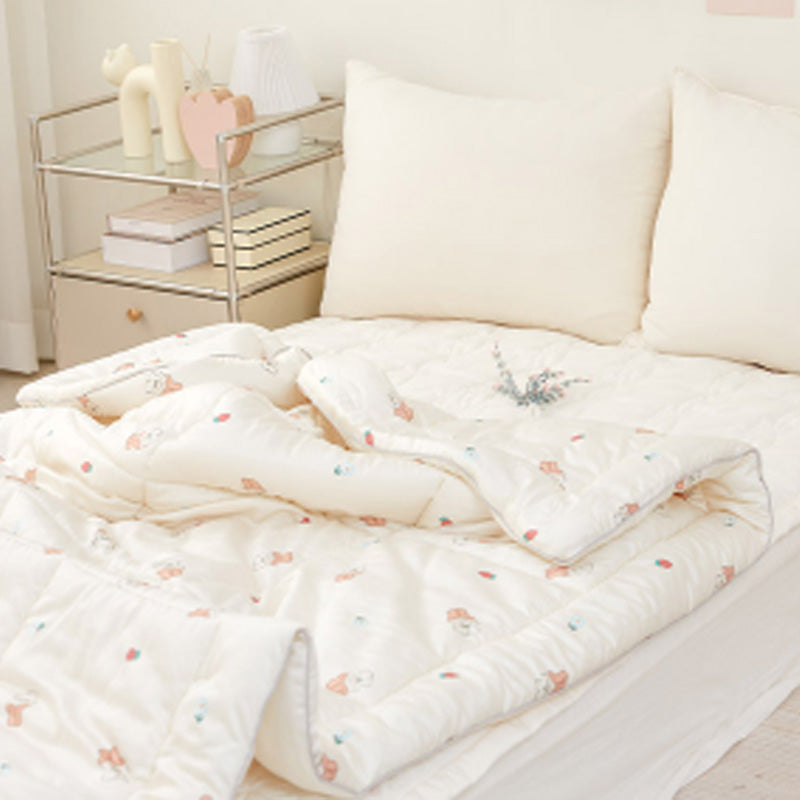 Bebenuvo Modal Cotton Baby All-Season Bedding 3pc Set (Blanket + Pillow + Pad)-Berry Chu