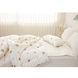 Bebenuvo Modal Cotton Baby All-Season Bedding 3pc Set (Blanket + Pillow + Pad)-Mushroom Gomi