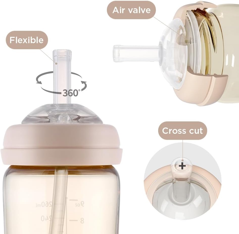 Moyuum PPSU All in one Feeding Bottle Straw Set