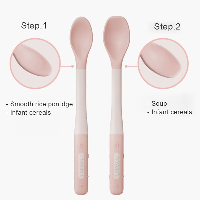 Moyuum Curved Baby Food Spoon 2p Set