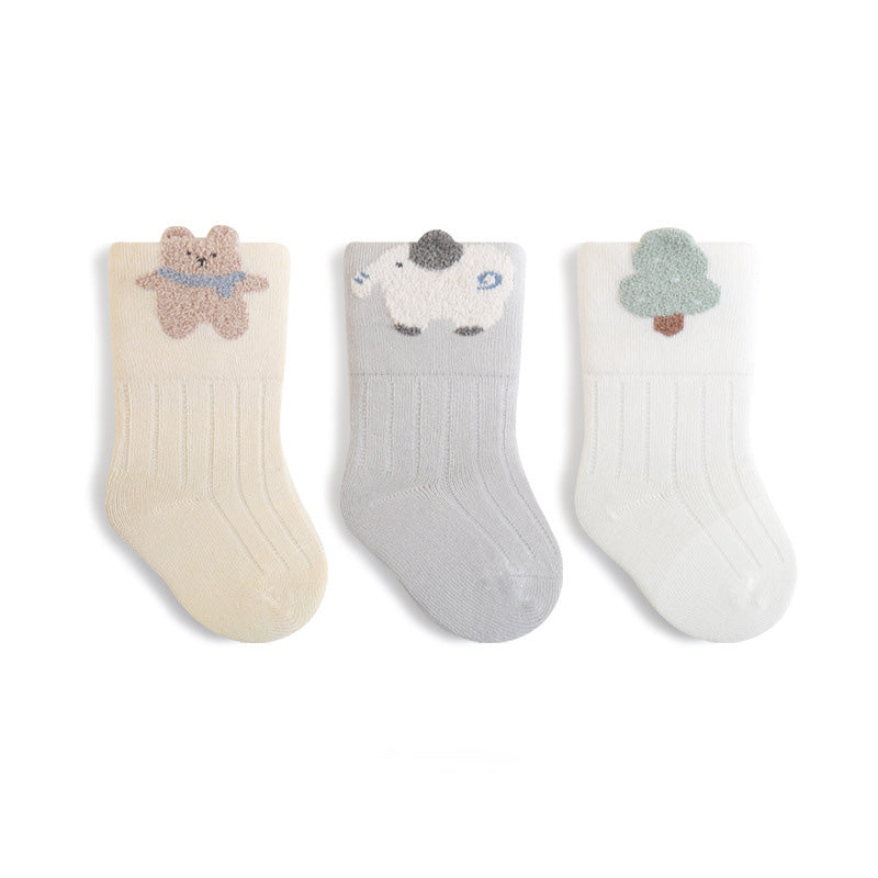 Baby Long Crew Socks 3Pack
