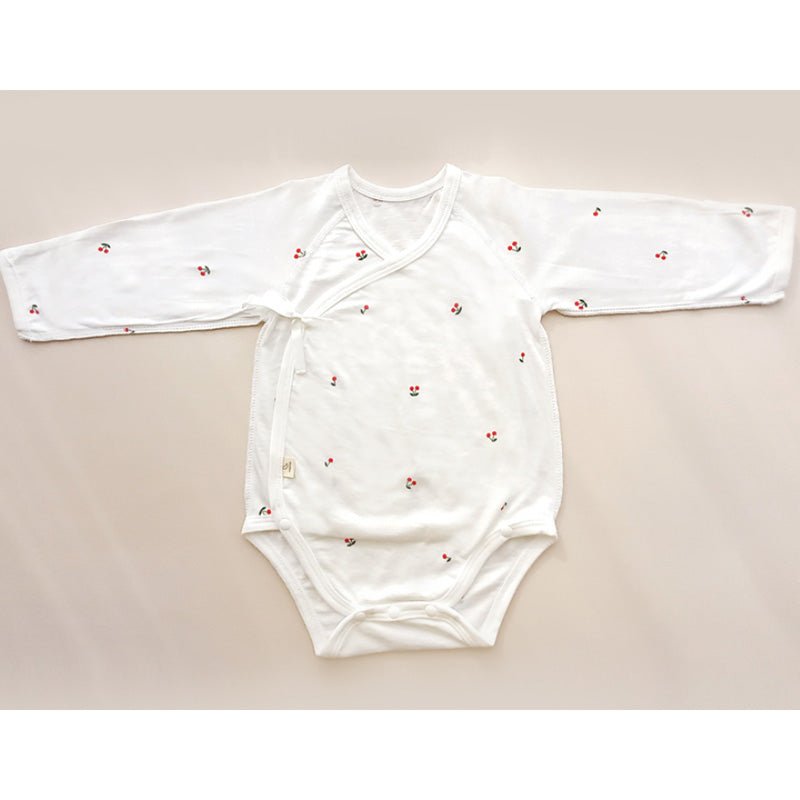 Bamboo Sweet Cherry Newborn Bodysuit