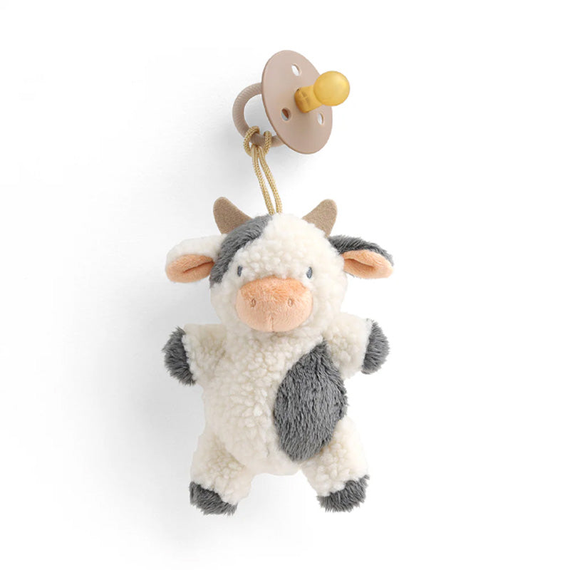 Itzy Ritzy Bitzy Pal Natural Rubber Pacifier & Lovey - Carmen the Cow