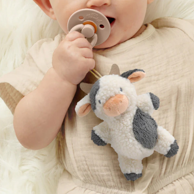 Itzy Ritzy Bitzy Pal Natural Rubber Pacifier & Lovey - Carmen the Cow
