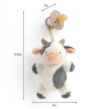 Itzy Ritzy Bitzy Pal Natural Rubber Pacifier & Lovey - Carmen the Cow