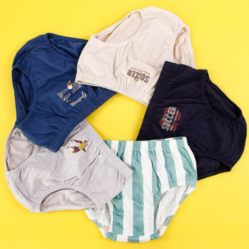 Daily Kids Underwear For Boy 5pcs Set - Soccer