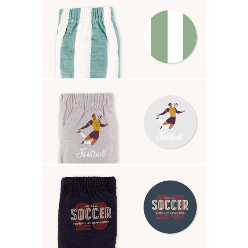 Daily Kids Underwear For Boy 5pcs Set - Soccer