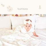 Bebenuvo Double Blanket-Heart Bunny
