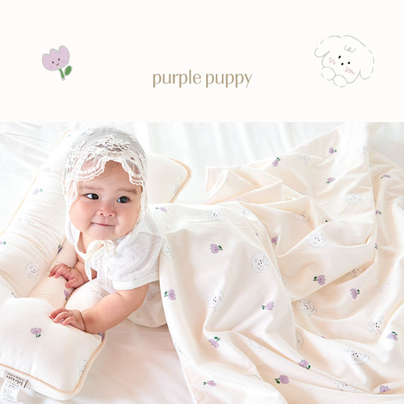 Bebenuvo Double Blanket-Purple Puppy