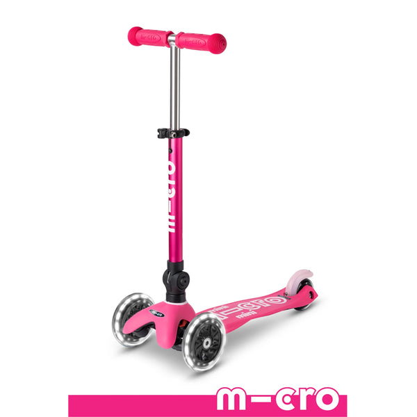 MICRO mini deluxe ピンク LED付き Mini Deluxe Foldable Scooter - Pink LED — Boing! Toy Shop