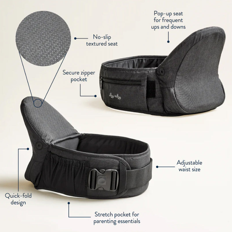 Itzy Ritzy Itzy Hold & Fold™ Hip Seat Baby Carrier