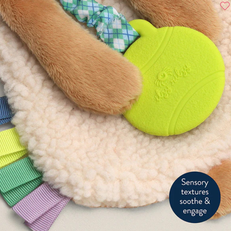 Itzy Ritzy Itzy Lovey™ Plush and Teether Toy - Trevor the Puppy
