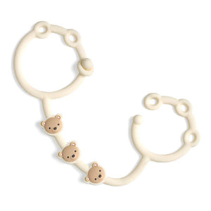Itzy Ritzy Itzy Strap Toy & Snack Cup Strap - Theo the Bear