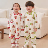 Kids Triple-Layer Quilted Long Sleeping Vest - Red Coco