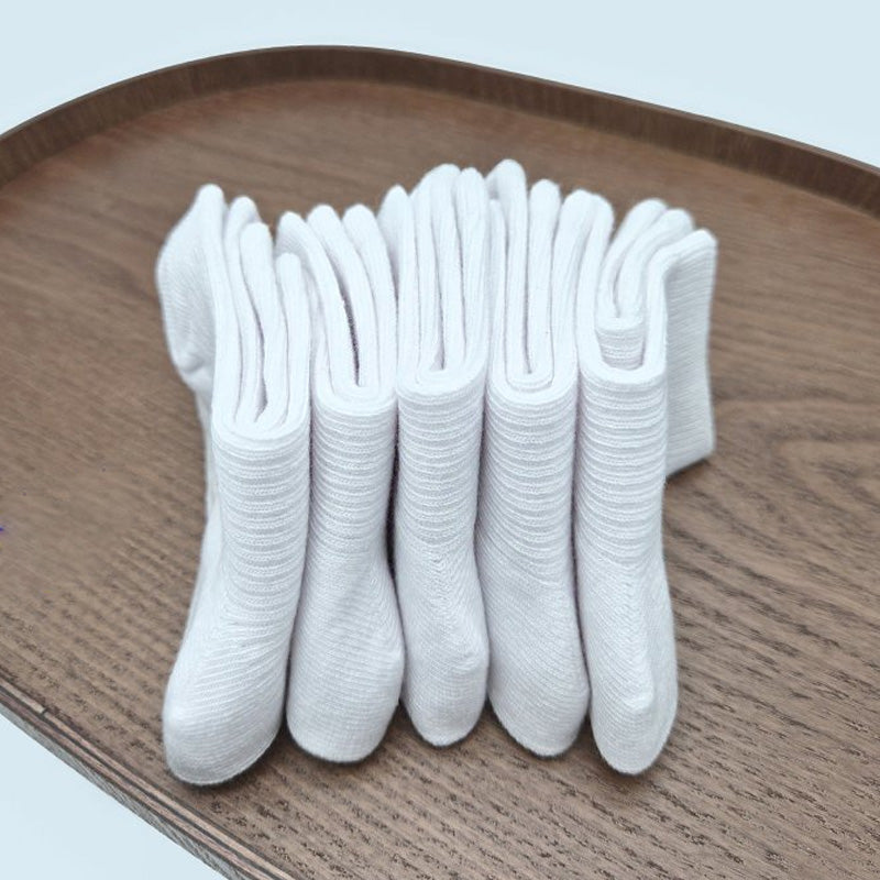 Korean Kids  Golji White Socks 5Pair Set