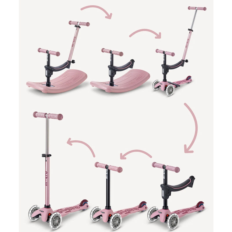 Micro Kickboard Micro Mini Deluxe Rock & Go LED Age 1 - 6