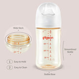 Pigeon PPSU Wide Neck Baby Bottle 240ml, 1 Pack