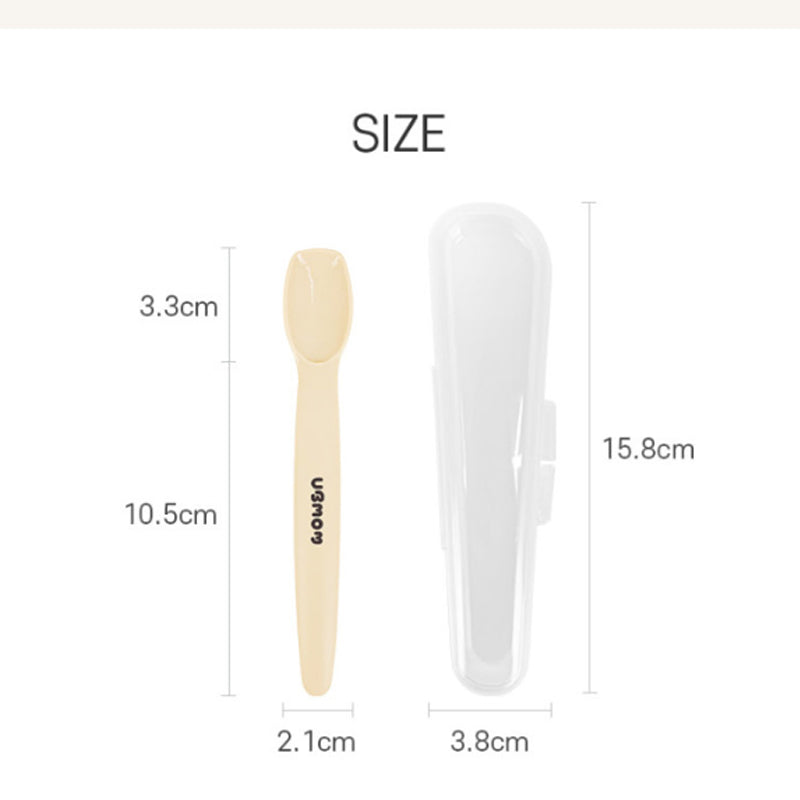 UBMOM Silicone Baby Spoon with Case