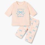 Korean Summer Short Shirt Pajamas Set-Lovely Ribbon