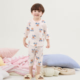 Kids Summer Short Shirt Cotton Pajamas Set -Go Outside
