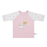 Kids Summer Short Shirt Cotton Cool Mesh Pajamas Set - Star Bunny