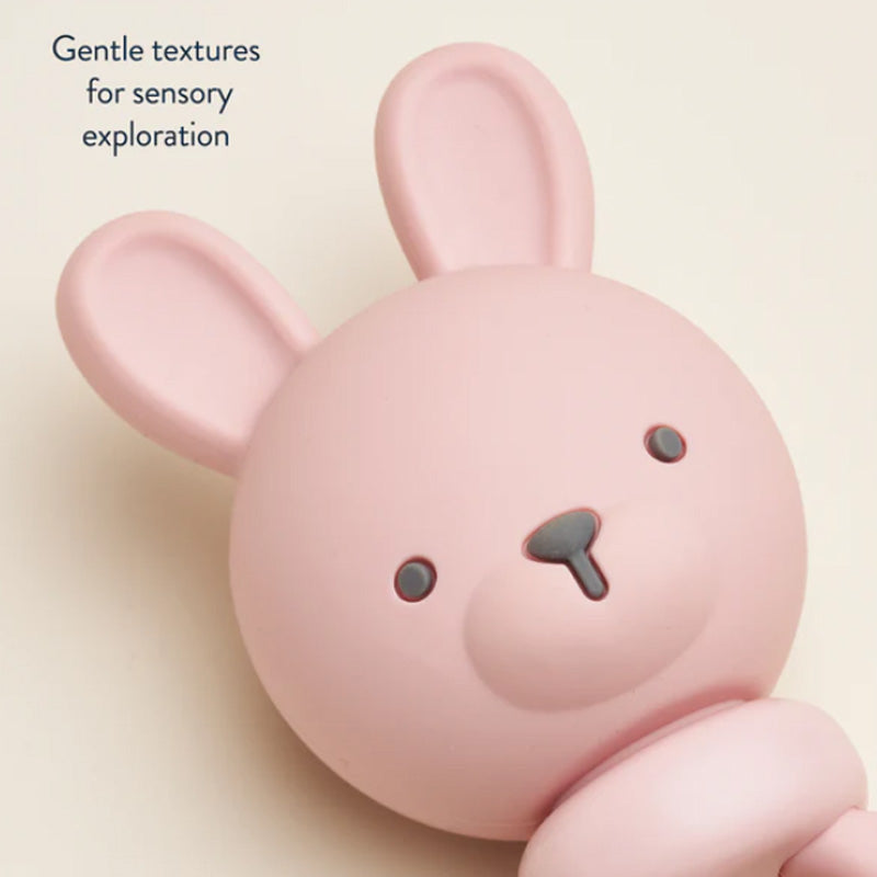 Itzy Ritzy Sweetie Rattle™ Silicone Teether - Bunny