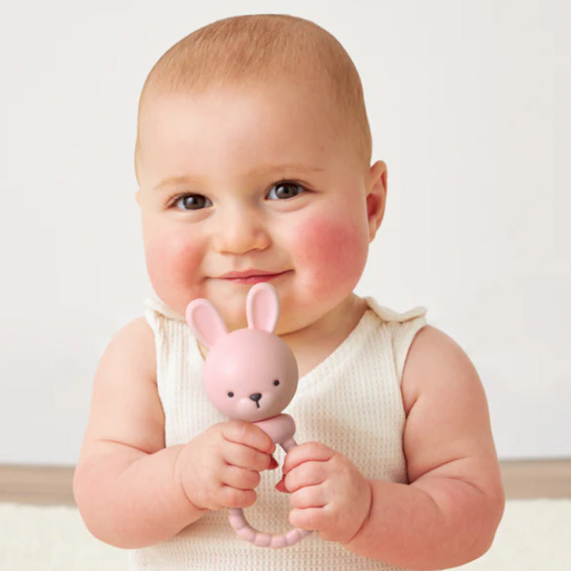 Itzy Ritzy Sweetie Rattle™ Silicone Teether - Bunny