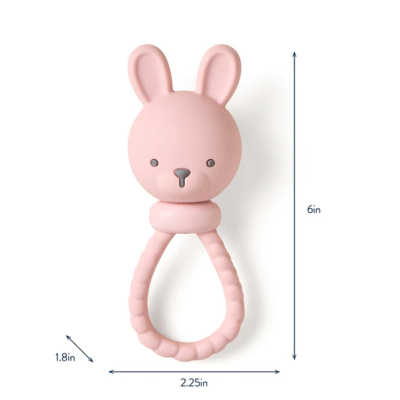 Itzy Ritzy Sweetie Rattle™ Silicone Teether - Bunny