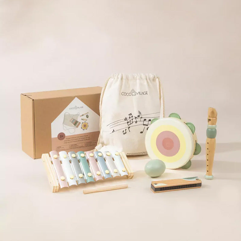 Coco Village Wooden Musical Instruments Playset