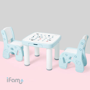 iFam Children cute cartoon Learning Tables and Chairs Set