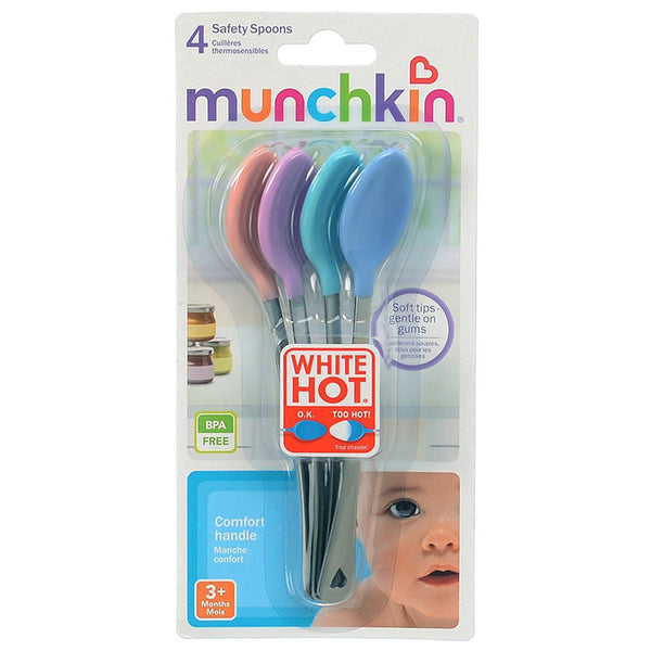 Munchkin White Hot Safety Spoons - 4pk : Target