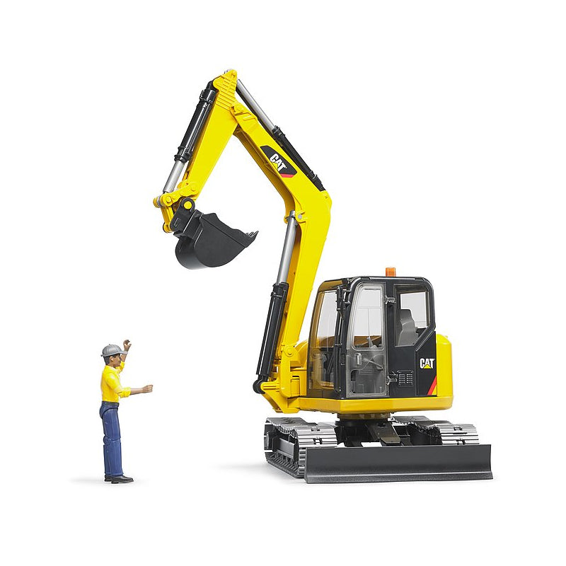 Bruder 02467 CAT Mini Excavator w/ Worker – Bebeang Baby