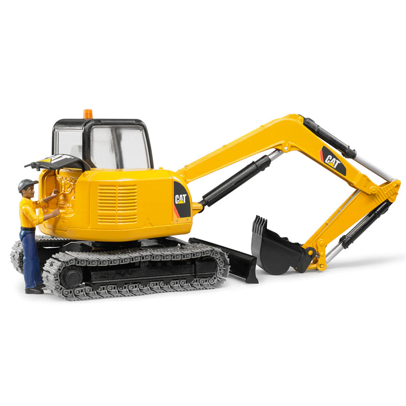 Bruder 02467 CAT Mini Excavator w/ Worker – Bebeang Baby