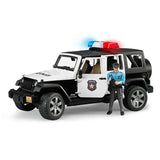 Bruder 02526 Jeep Rubicon Police Car + Light Skin Policeman