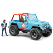 Bruder 02541 Jeep Cross Country Racer Blue with Driver