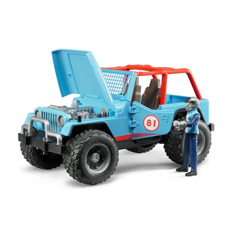 Bruder 02541 Jeep Cross Country Racer Blue with Driver