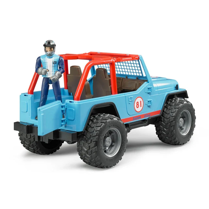Bruder 02541 Jeep Cross Country Racer Blue with Driver