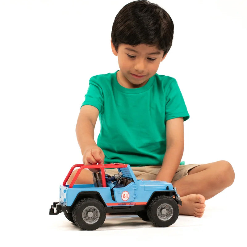 Bruder 02541 Jeep Cross Country Racer Blue with Driver