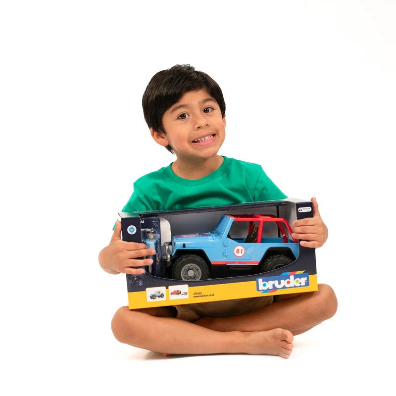 Bruder 02541 Jeep Cross Country Racer Blue with Driver
