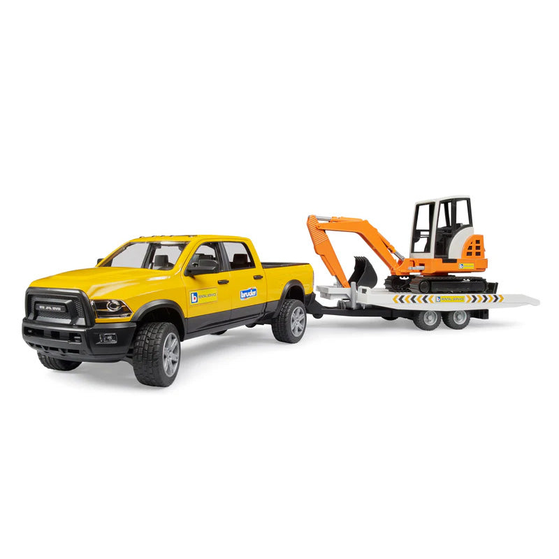 Bruder 02546 Ram Rental Service with Mini Excavator