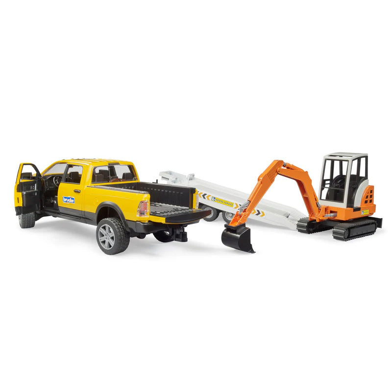Bruder 02546 Ram Rental Service with Mini Excavator