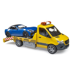 Bruder 02675 MB Sprinter Tow Truck w/ Bruder Roaster, Light & Sound Module