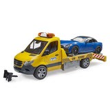 Bruder 02675 MB Sprinter Tow Truck w/ Bruder Roaster, Light & Sound Module